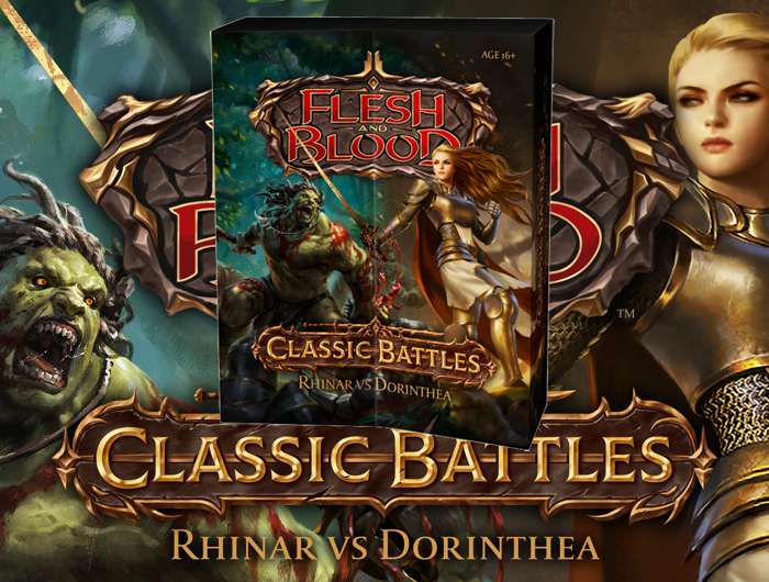 Flesh and Blood Classic Battles Rhinar vs Dorinthea